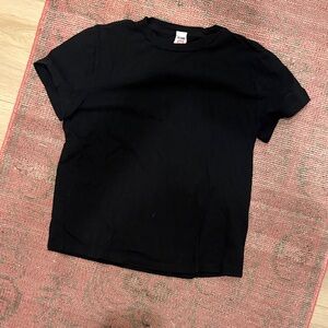 Re/Done Black Short Sleeve Tee